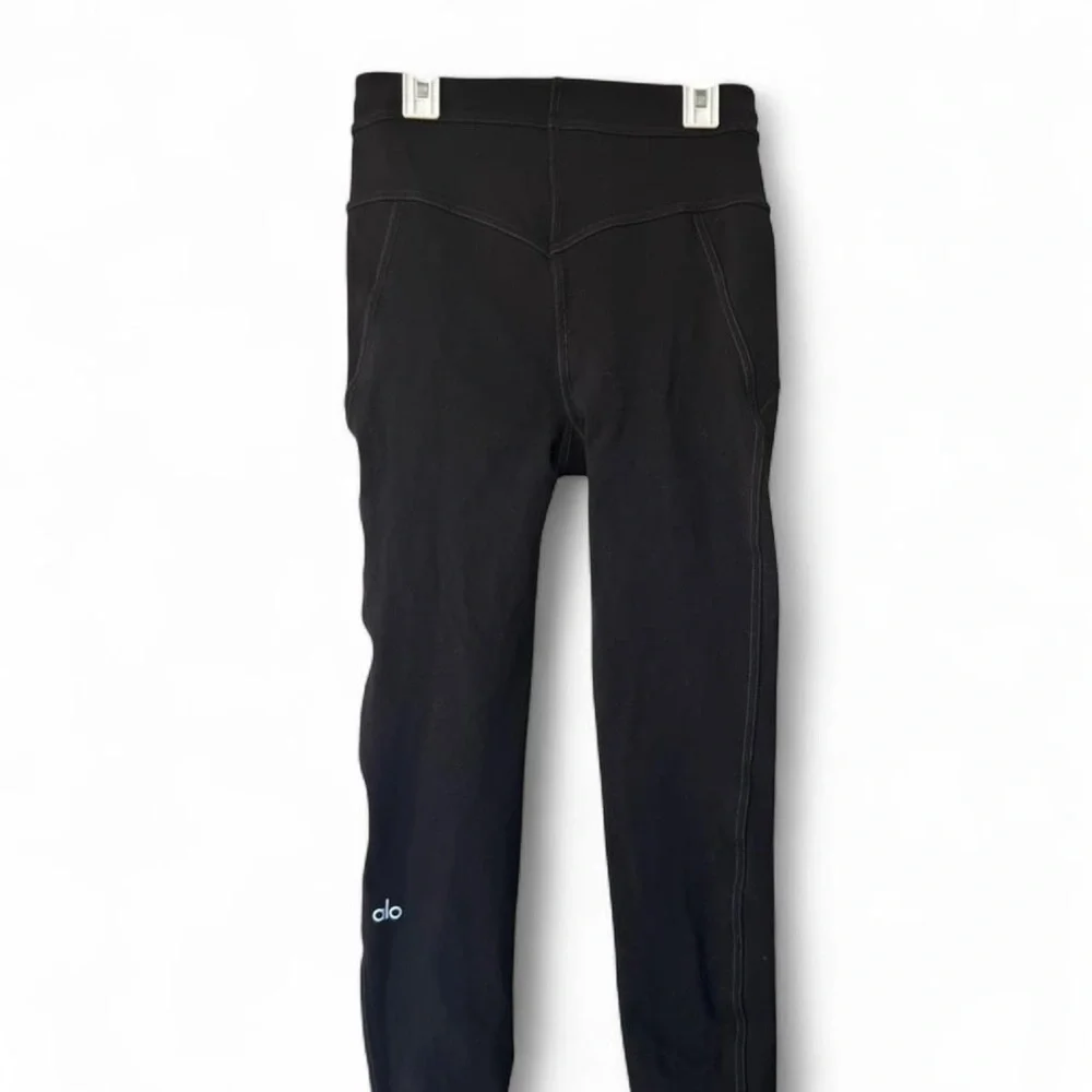 Alo Yoga Lounge Leggings - Front Zip - black - M